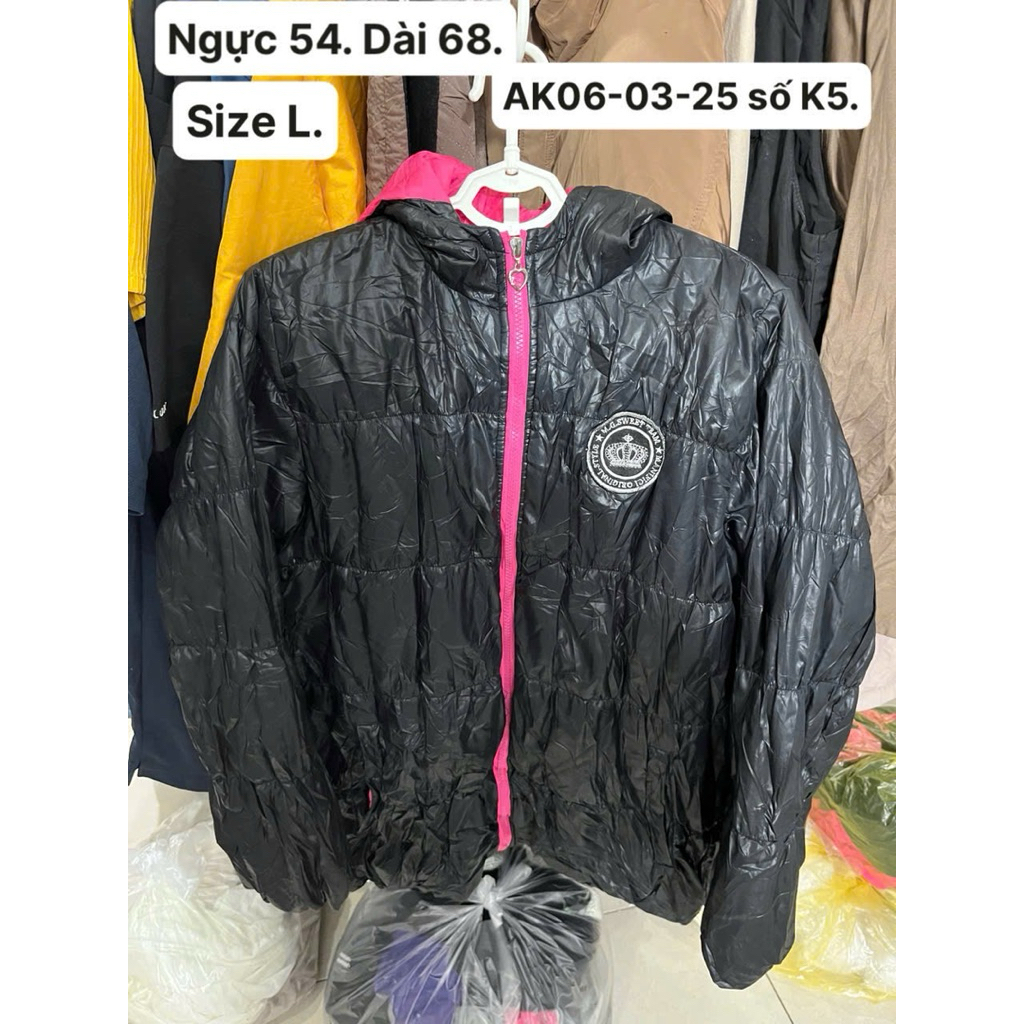 Áo khoác phao nữ size L. A69.