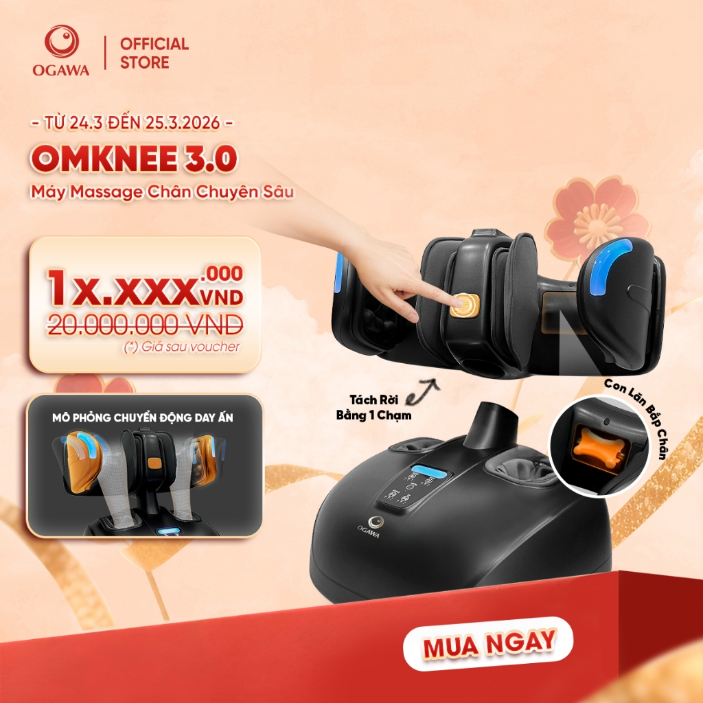 Máy massage chân Omknee 3.0 (OF-2005)- OGAWA  thế hệ mới - đa năng, hiện đại