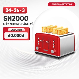 Máy Nướng Bánh Mì Sandwich PerySmith SN2000 4 Ngăn Tự Động Đa Năng Tiện Lợi Làm Đồ Ăn Sáng