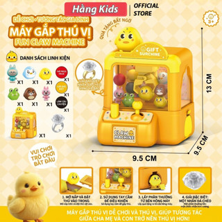 Đồ chơi máy gắp thú mini cho bé – Gắp gấu bông vui nhộn