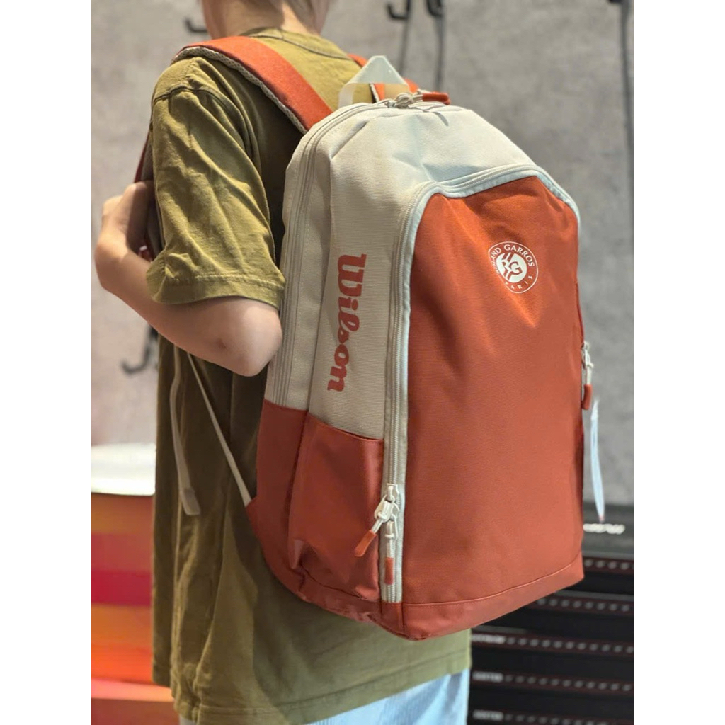 ( HỎA TỐC) Balo Wilson Chính hãng Roland Gaross Đựng Vợt Pickleball, Tennis, Cầu Lông