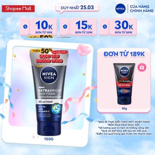 Sữa Rửa Mặt NIVEA MEN Bùn Khoáng Sáng Da | Mờ Thâm Mụn (100g/150g) - 81775/83981