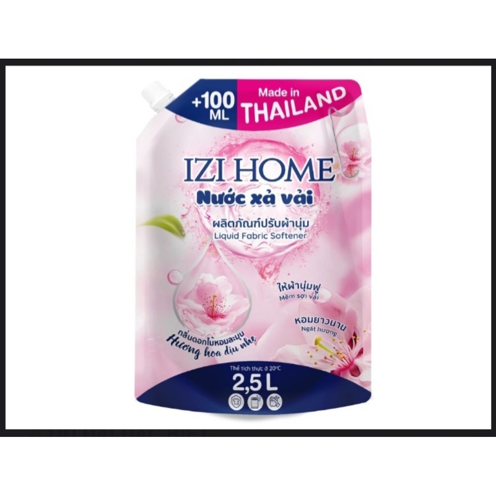 Nước xả IZI HOME hương hoa dịu nhẹ 2.5 lít