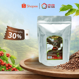 AnTháiCafé - Cà Phê Hạt Rang Robusta Rang Mộc Nguyên Chất (500gr)