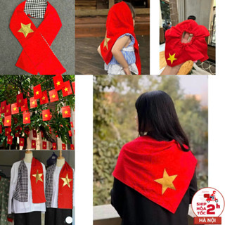 Khăn lá cờ Việt Nam 2/9 đi concert Quốc Khánh - Khăn cờ Tổ quốc - Khăn cờ đỏ sao vàng - Khăn yêu nước