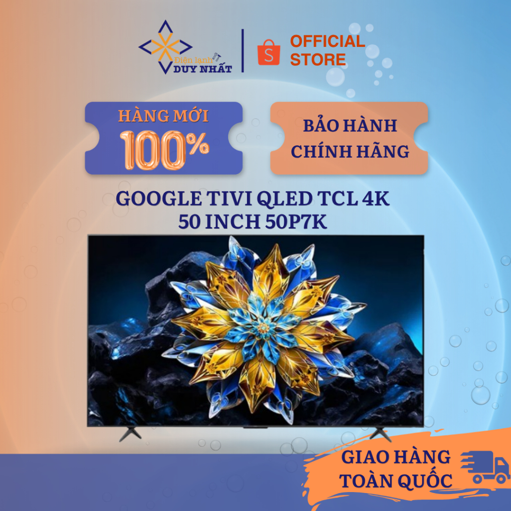 Google Tivi QLED TCL 4K 50 inch 50P7K