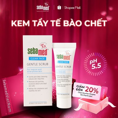 Tẩy tế bào chết Sebamed pH5.5 (10ml) giúp sáng da làm sạch bã nhờn bụi bẩn bám sâu lỗ chân lông