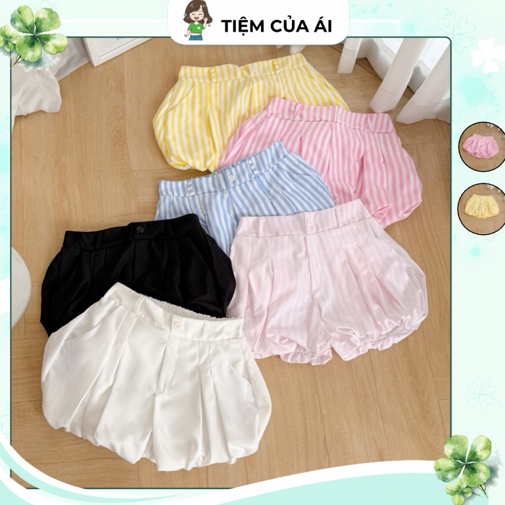 Quần Váy Short Bí Cạp Trễ Lưng Chun Hot Trend Nhiều Màu, Quần Ngắn Nữ | BigBuy360 - bigbuy360.vn