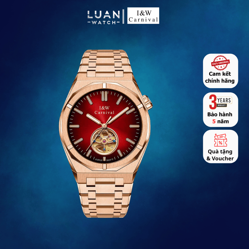 Đồng hồ cơ nam Iw Carnival 55883 Size 41mm sáng trọng | Hàng chính hãng