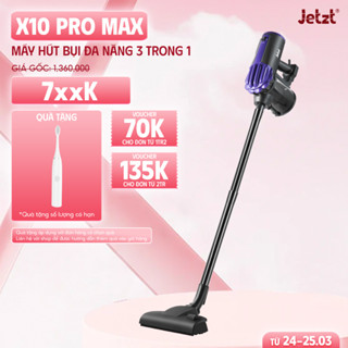 Máy hút bụi cầm tay có dây JETZT X10 PRO lực hút mạnh 20.000PA, nhiều đầu hút đa năng