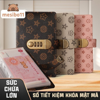 Sổ Tiết Kiệm Bìa Da PU Mềm Mại Cao Cấp Khóa Từ Bảo Mật Cao, Sổ Chi Tiêu Cá Nhân 100 Trang Bền Đẹp