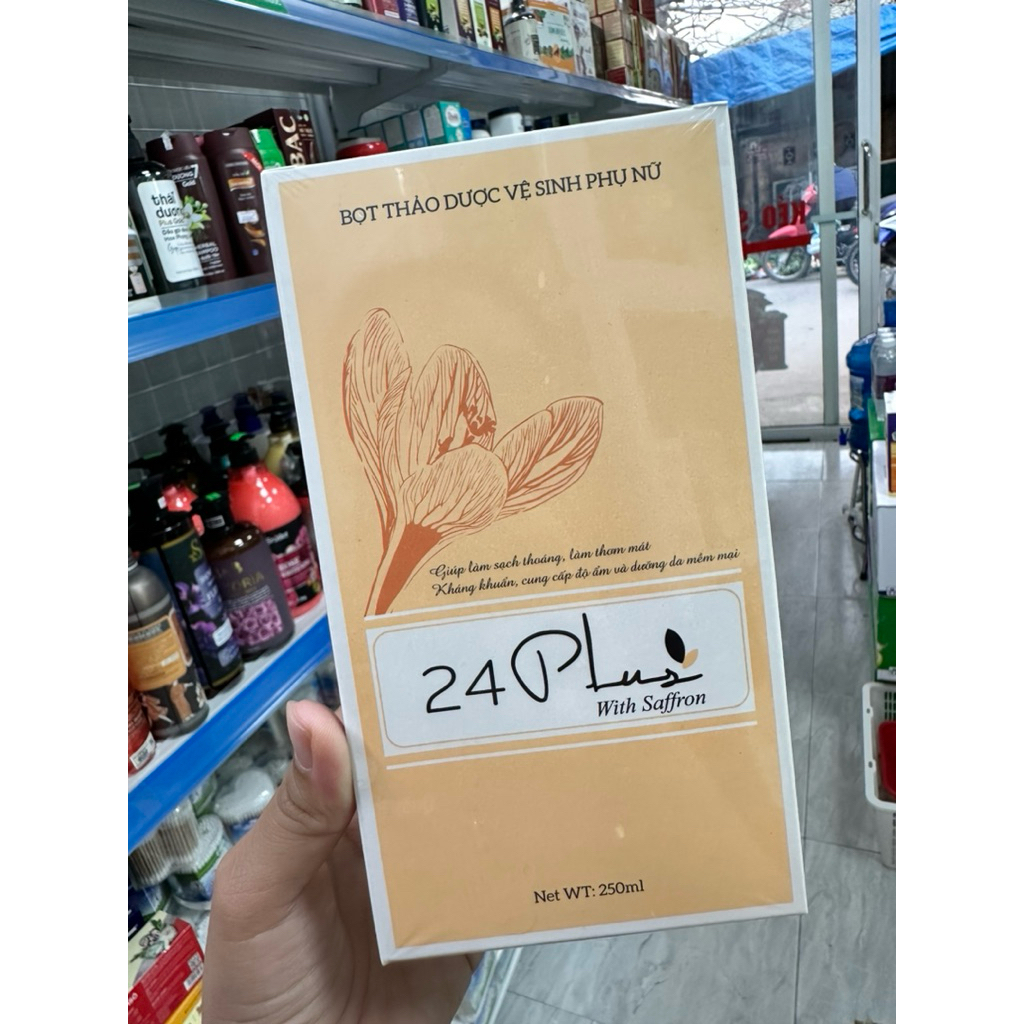 Bọt thảo dược vệ sinh phụ nữ 24 Plus with saffron