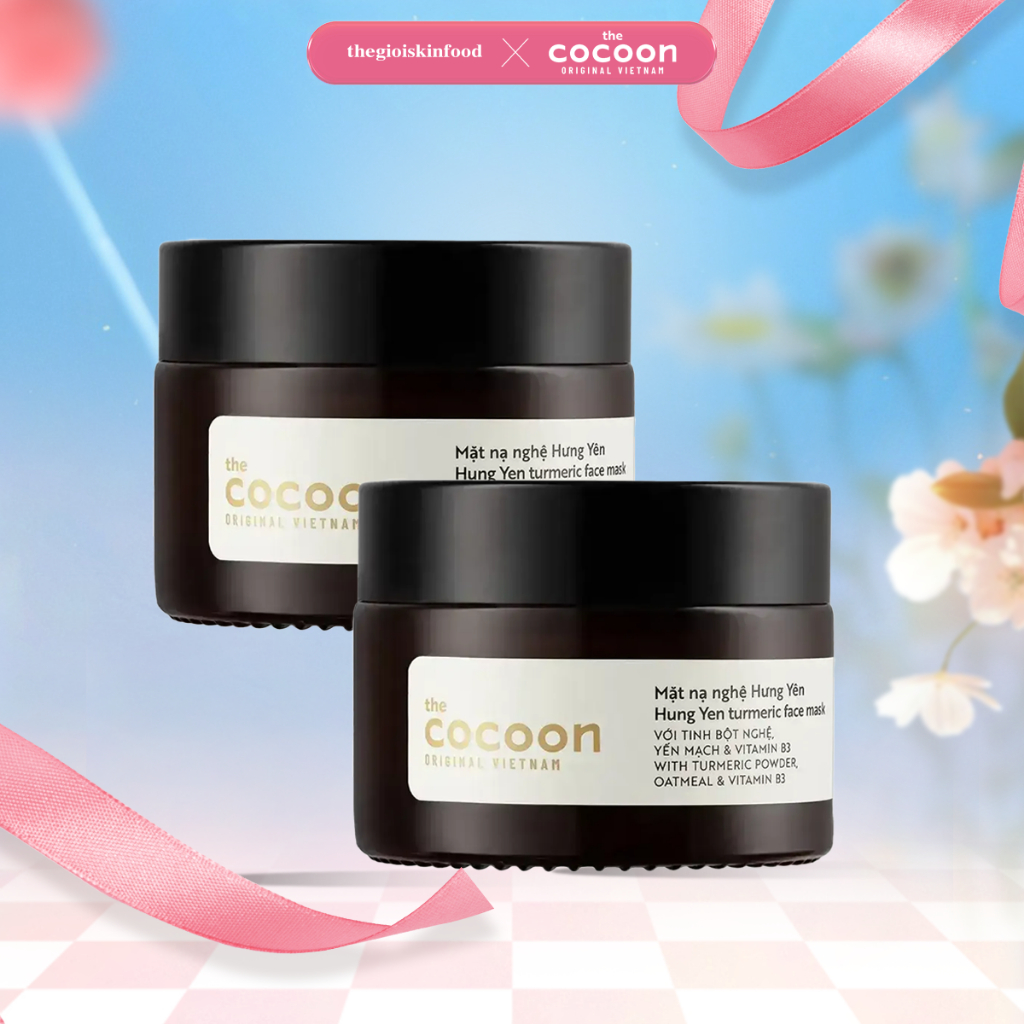 Combo Cocoon 2 Mặt Nạ Rửa Cocoon Chiết Xuất Nghệ Hưng Yên Turmeric Face Mask