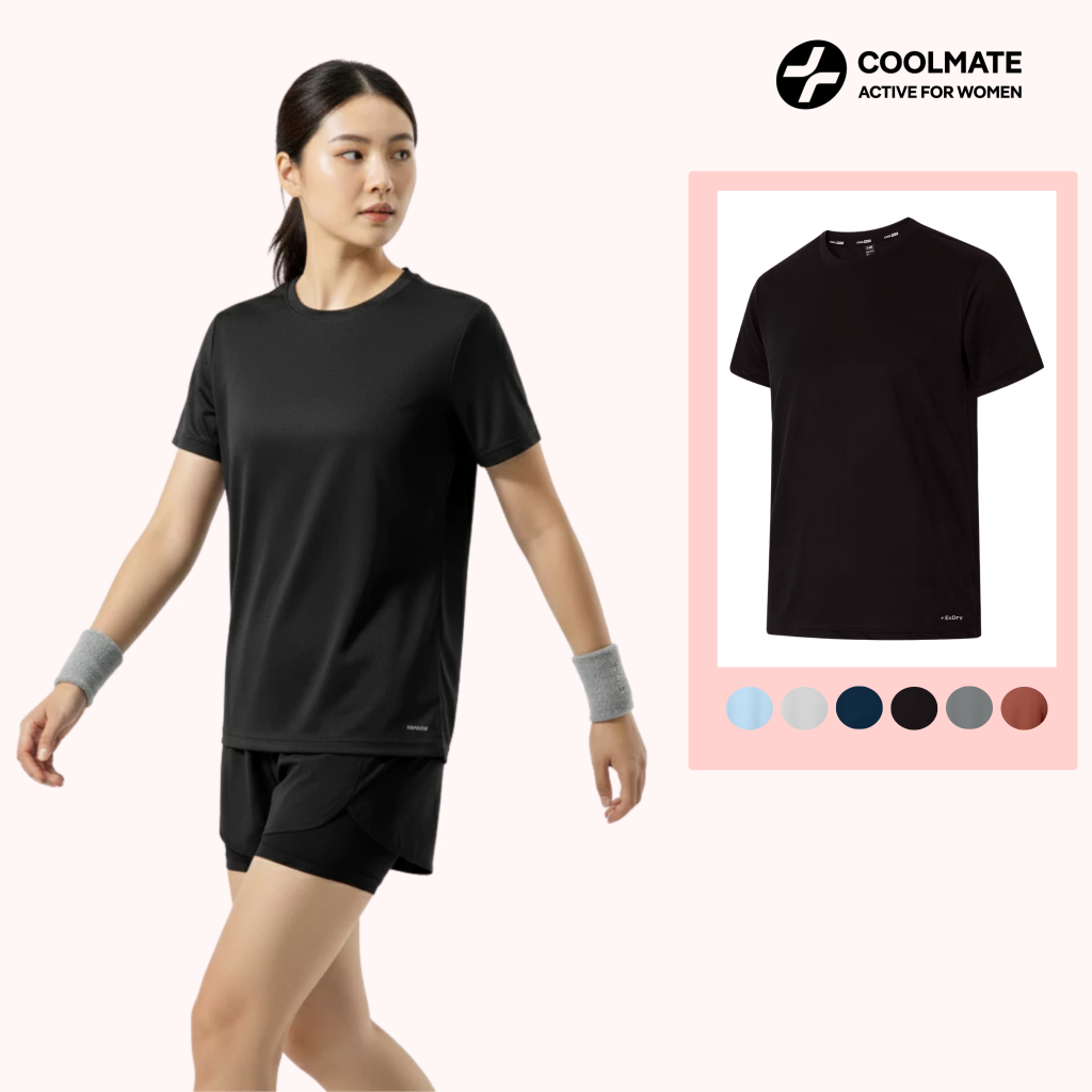 Áo thể thao UNISEX Nam Nữ Coolmate basics thoáng khí - Coolmate Active For Women