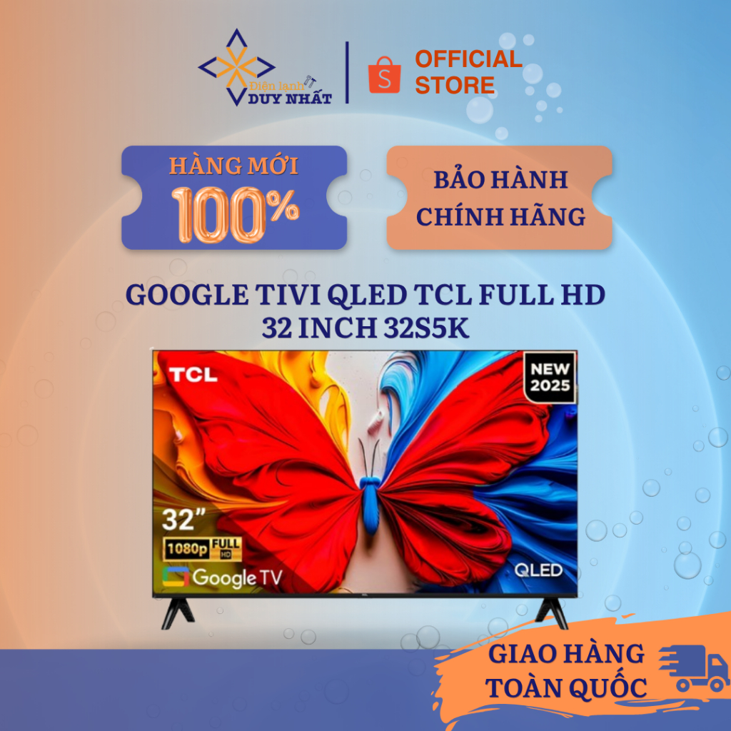 Google Tivi QLED TCL Full HD 32 inch 32S5K