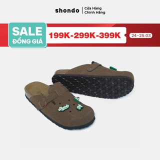 Dép Sục Nam Nữ Gắn Charm Đế Trấu Mulezi Shondo Nhiều Màu