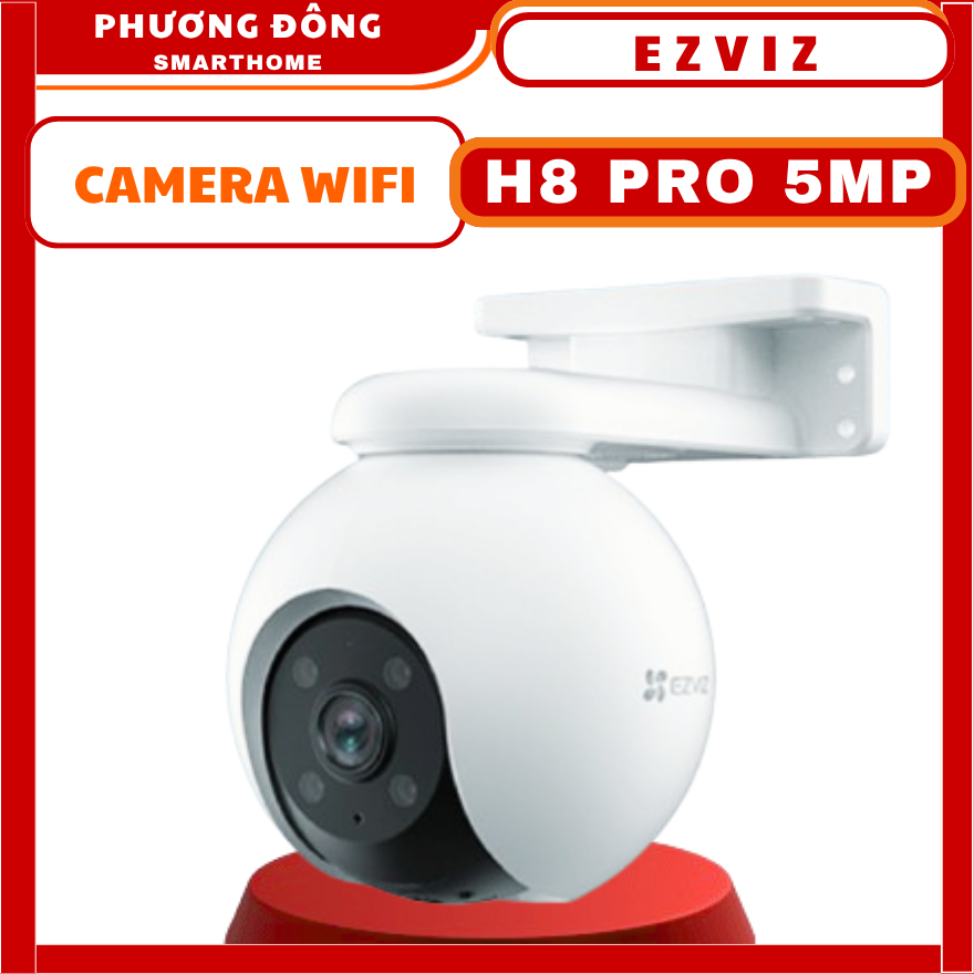CAMERA WIFI NGOÀI TRỜI EZVIZ H8 PRO 5MP/3MP - Xoay 360 Độ, Màu Ban Đêm, Đàm Thoại Hai Chiều, Phát Hi