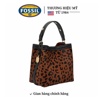 Túi nữ Fossil JESSIE ZB11102234 - da bê, size 18, in họa tiết có thể đi dự tiệc, đi chơi