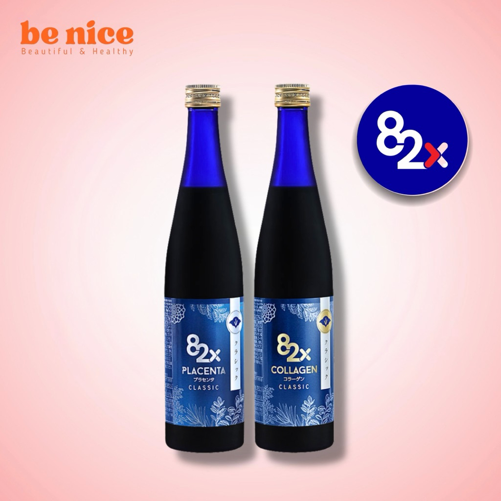 Nước uống 82X Collagen Classic, Placenta Classic làm đẹp da chống lão hoá Nhật Bản 500ml - Be Nice