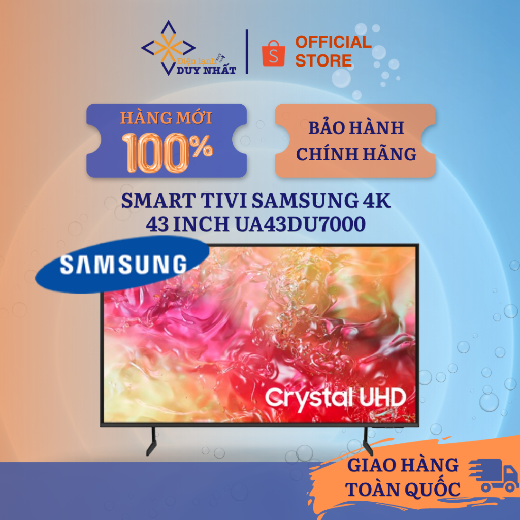 Smart Tivi Samsung 4K 43 Inch UA43DU7000