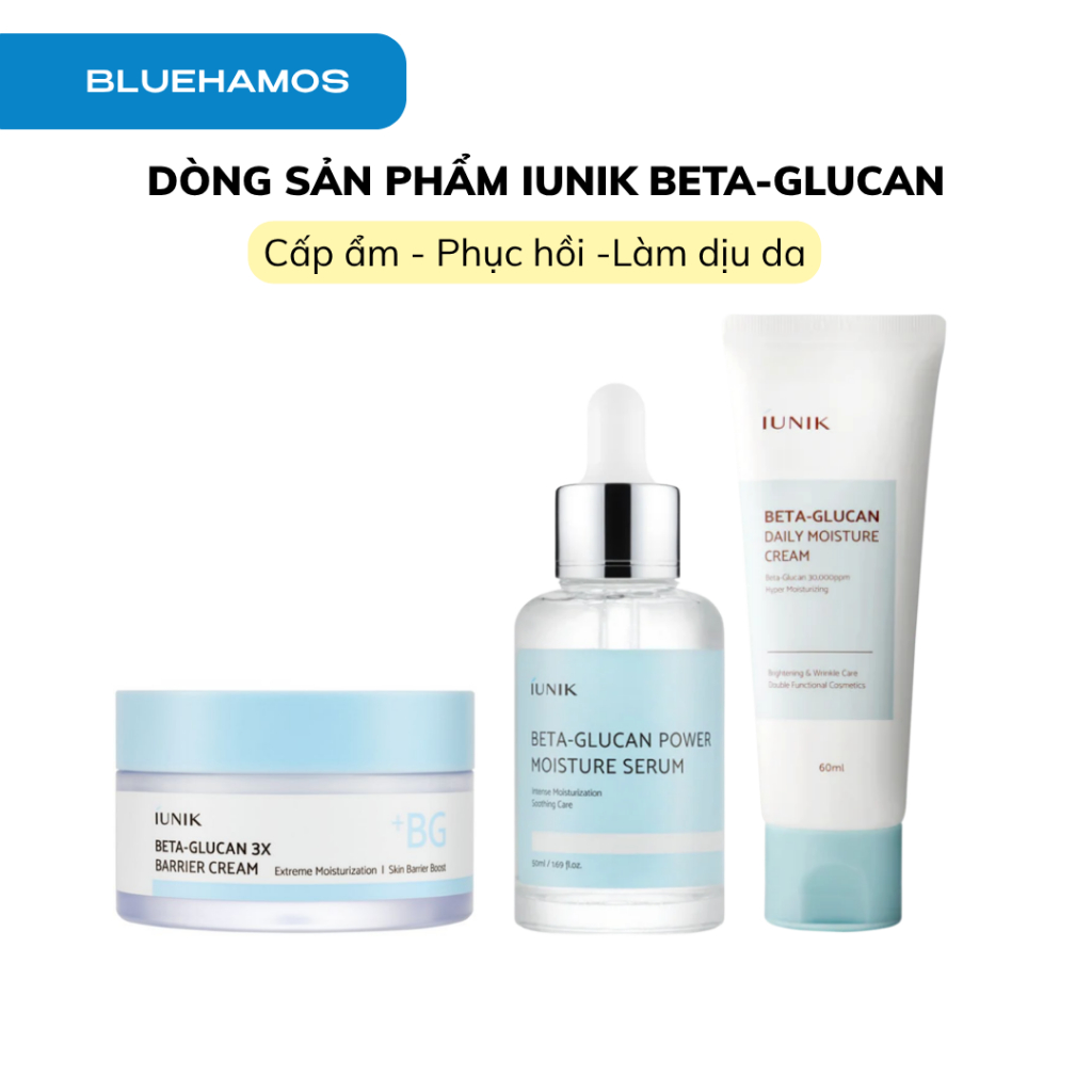 Các sản phẩm iUNIK Beta-Glucan Moisture Serum/Barrier Cream