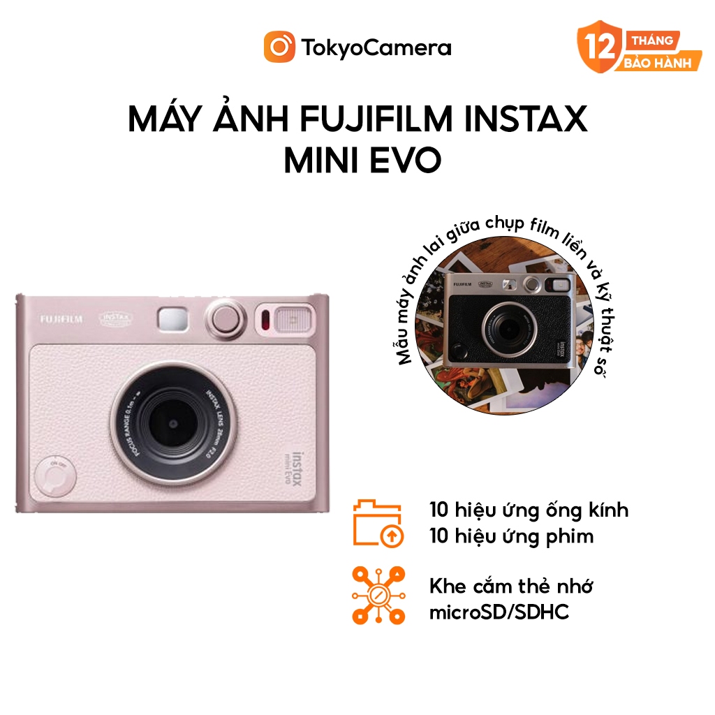 Máy ảnh Fujifilm Instax Mini Evo bảo hành chính hãng | BigBuy360 - bigbuy360.vn