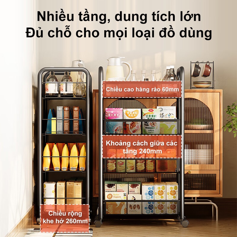 BMZAR Xe đẩy Spa 3 4 5 tầng Lưới sắt 100% đa năng Có bánh xe | BigBuy360 - bigbuy360.vn