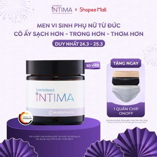 Men vi sinh phụ khoa Lactobact Intima bổ sung lợi khuẩn, Cranberry, D-Mannose từ Đức 1 hộp 30 viên