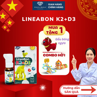[Quà Xinh] LineaBon D3 K2 Dạng Xịt Hỗ Trợ Hấp Thu Canxi Giúp Bé Cao Lớn Khỏe Mạnh LỌ 10ml