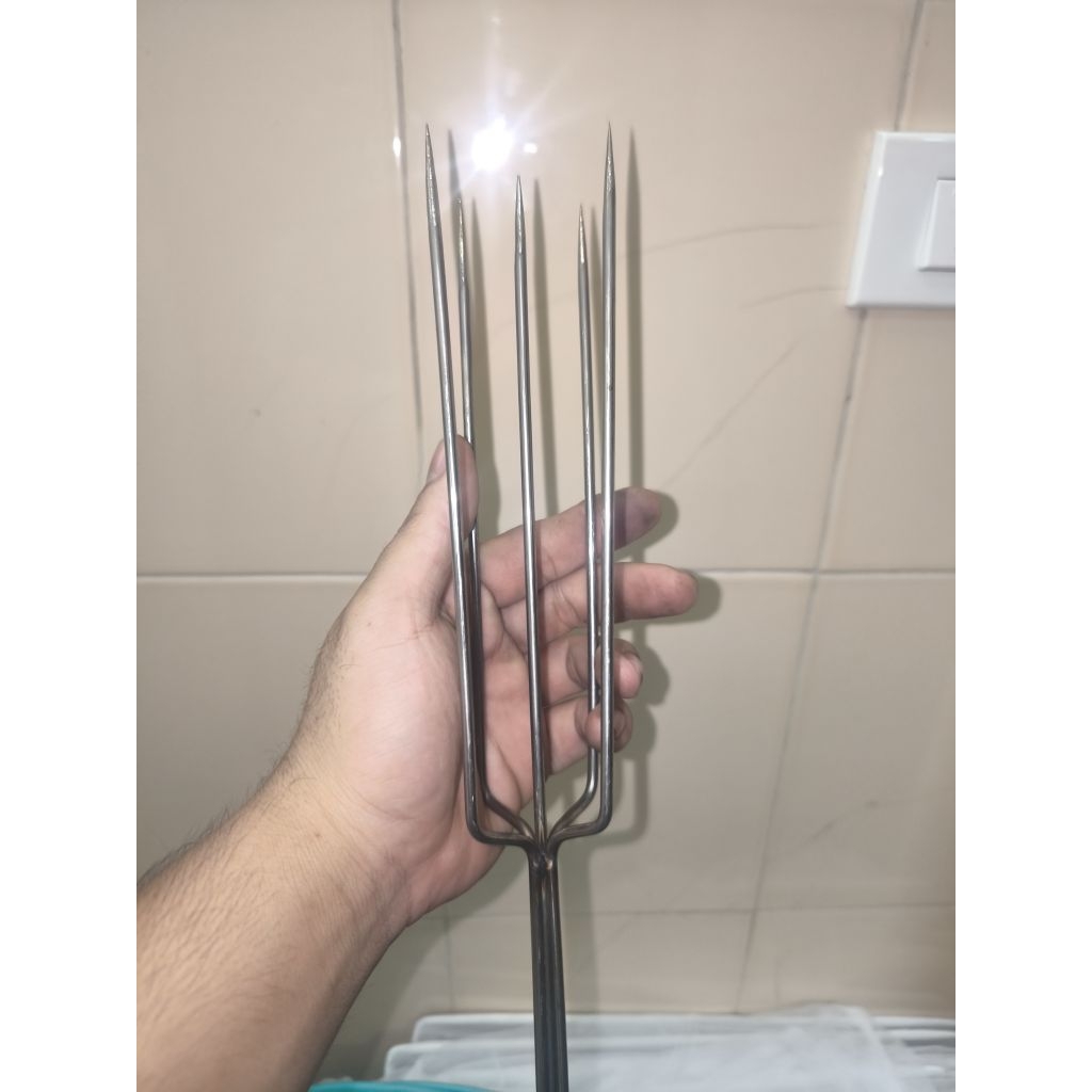 Chĩa soi cá ếch chuột inox 3li5 không rỉ fishhing