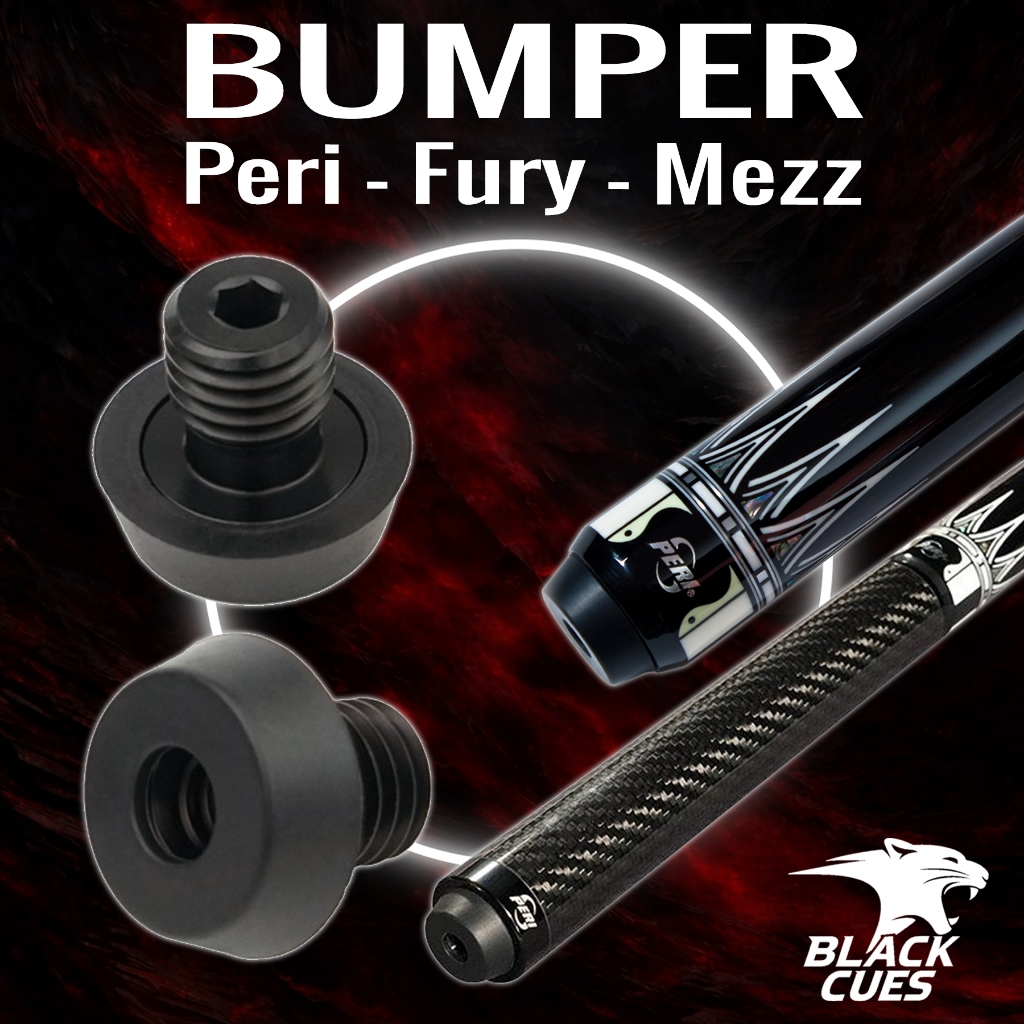 Bumper Gậy Bi-A, Bumber Ốc Vặn Nối Dài Cơ Bida Peri, Mezz, Fury, Predator, Tarik - Black Cues