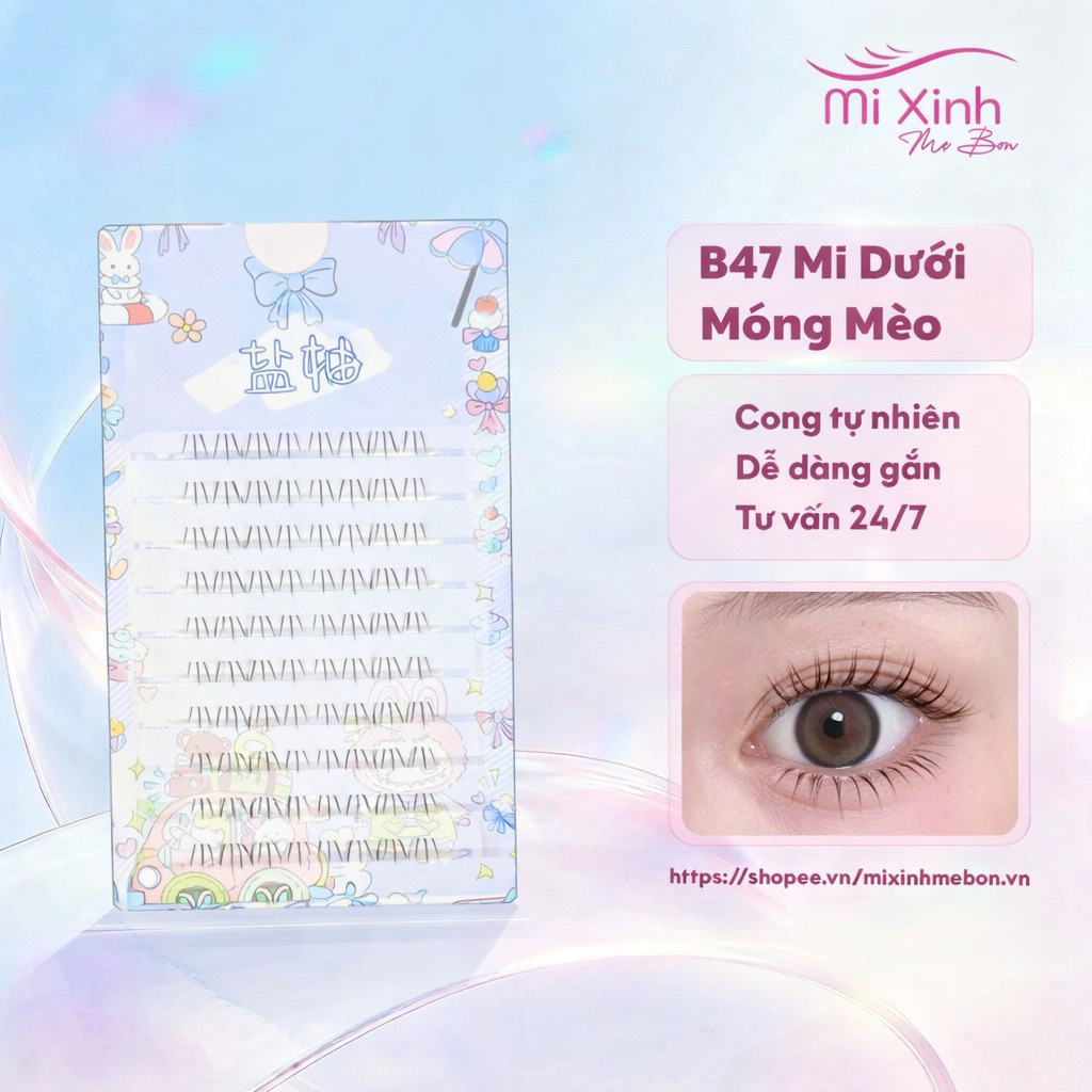 [Mi Dưới] An Lăng Dung Mi Crush VN  - Mi Triệu Lộ Tư hot trend - Mi Không sẵn keo 10 Hàng - Mi xinh 