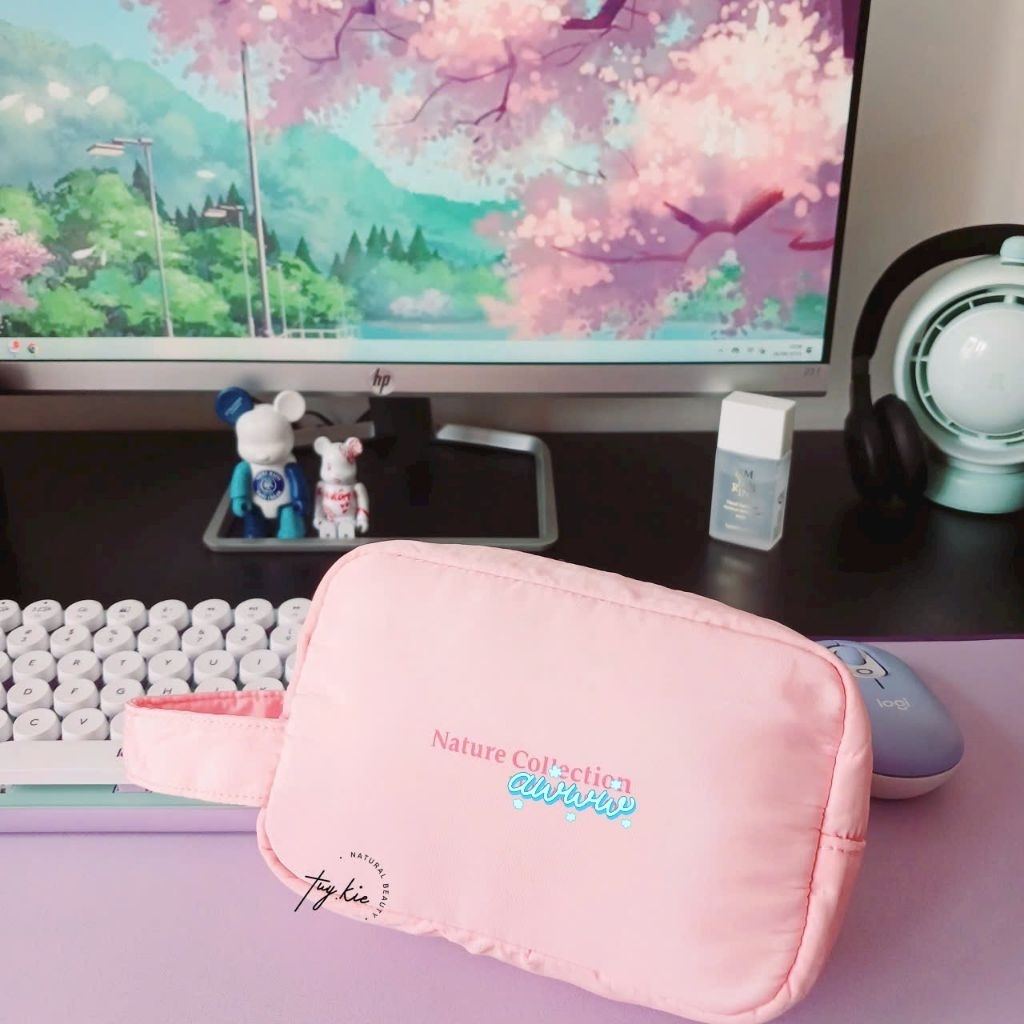 [ Gift Hãng ] Túi Đựng Mỹ Phẩm "Nature Collection THE FUCE SHOP"