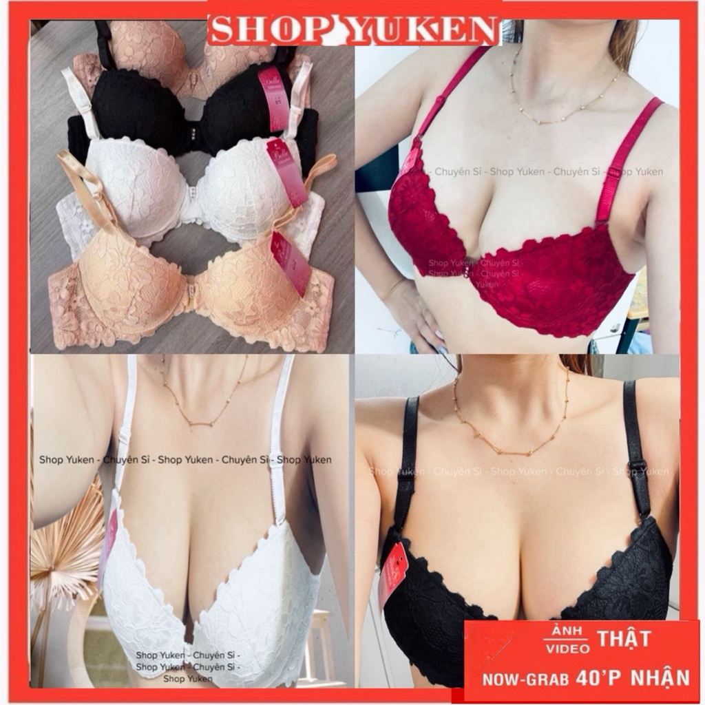 Áo Hoa Mai Cài Trước. 4cm . Áo lót nữ cài trước Bele mút dày nâng