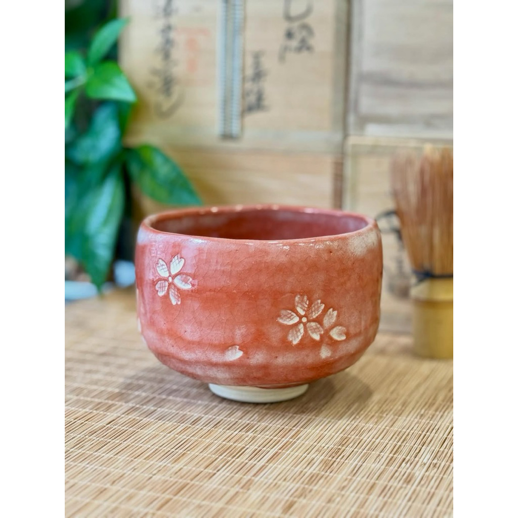 Chawan aka raku - Dụng cụ pha trà Xuất xứ Nhật Bản cao cấp