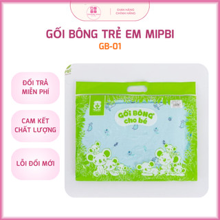 Gối Xô Sơ Sinh Mipbi vải bông siêu mềm
