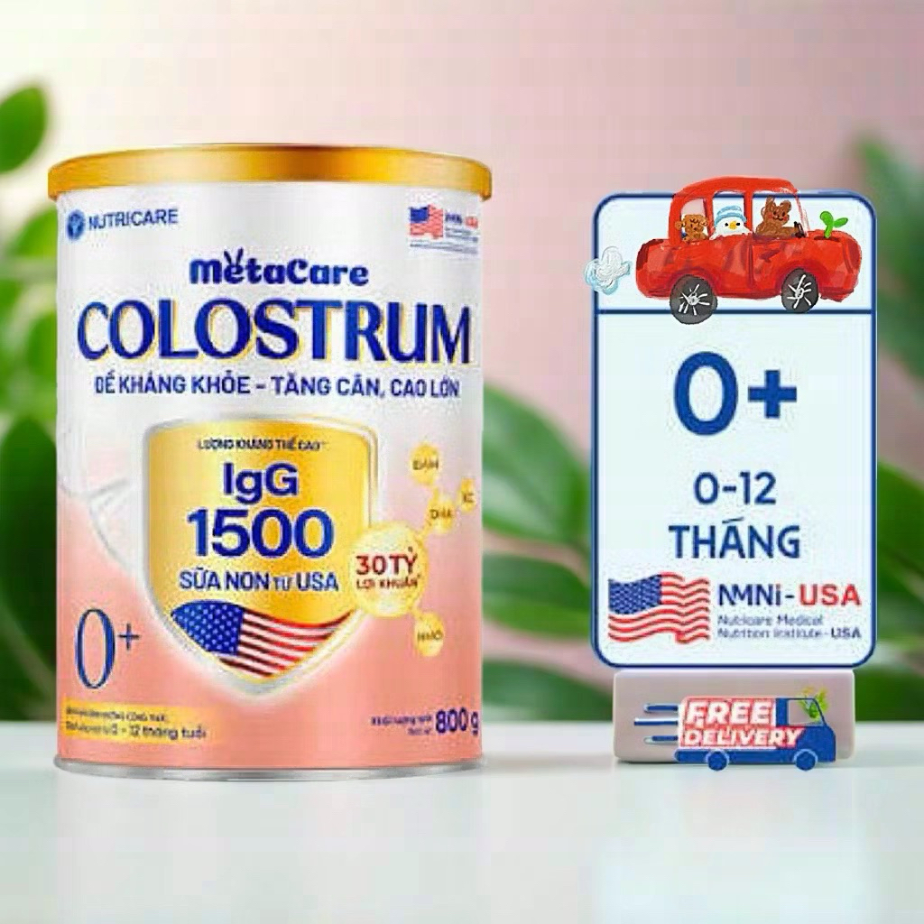 Lon sữa non Metacare Colostrum 0+ 800g NutriCare