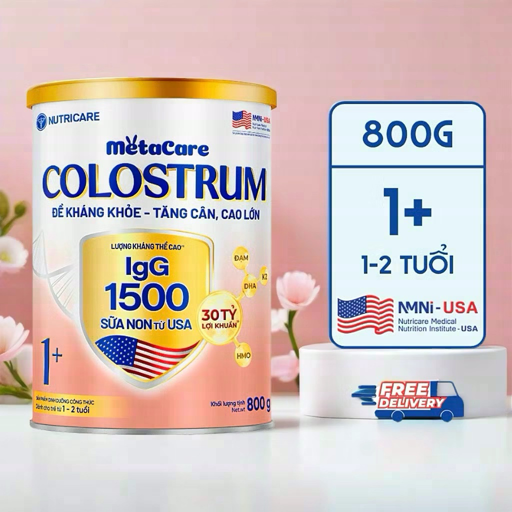 Lon sữa non Metacare Colostrum 1+ 800g NutriCare