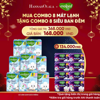 [HO] [MUA 8 TẶNG 8] Combo 8 gói Băng vệ sinh Molped Icy Cool thiên nhiên Mát lạnh có cánh-GÓI 8 MIẾNG