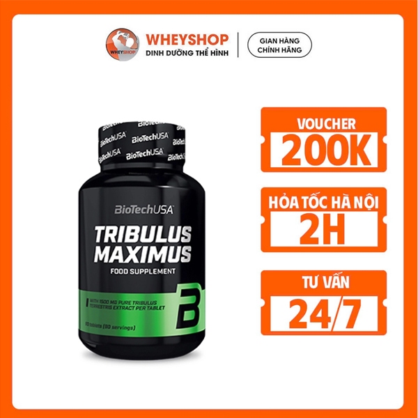 Viên uống Biotech Tribulus Maximus (90 viên) 1500mg - WHEYSHOP.HANOI