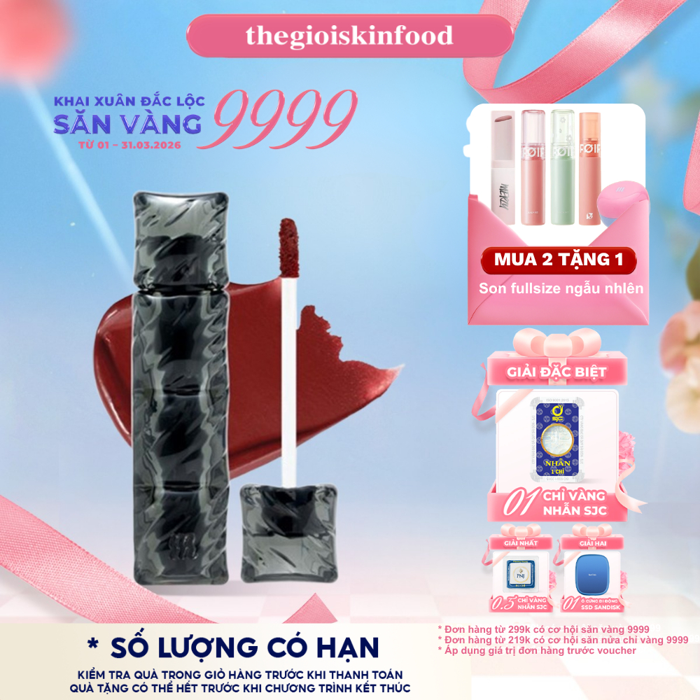 Son Phao Merzy Kem Lì Bền Màu, Lâu Trôi Puffer Velvet Tint 3.7g ThegioiSkinfood