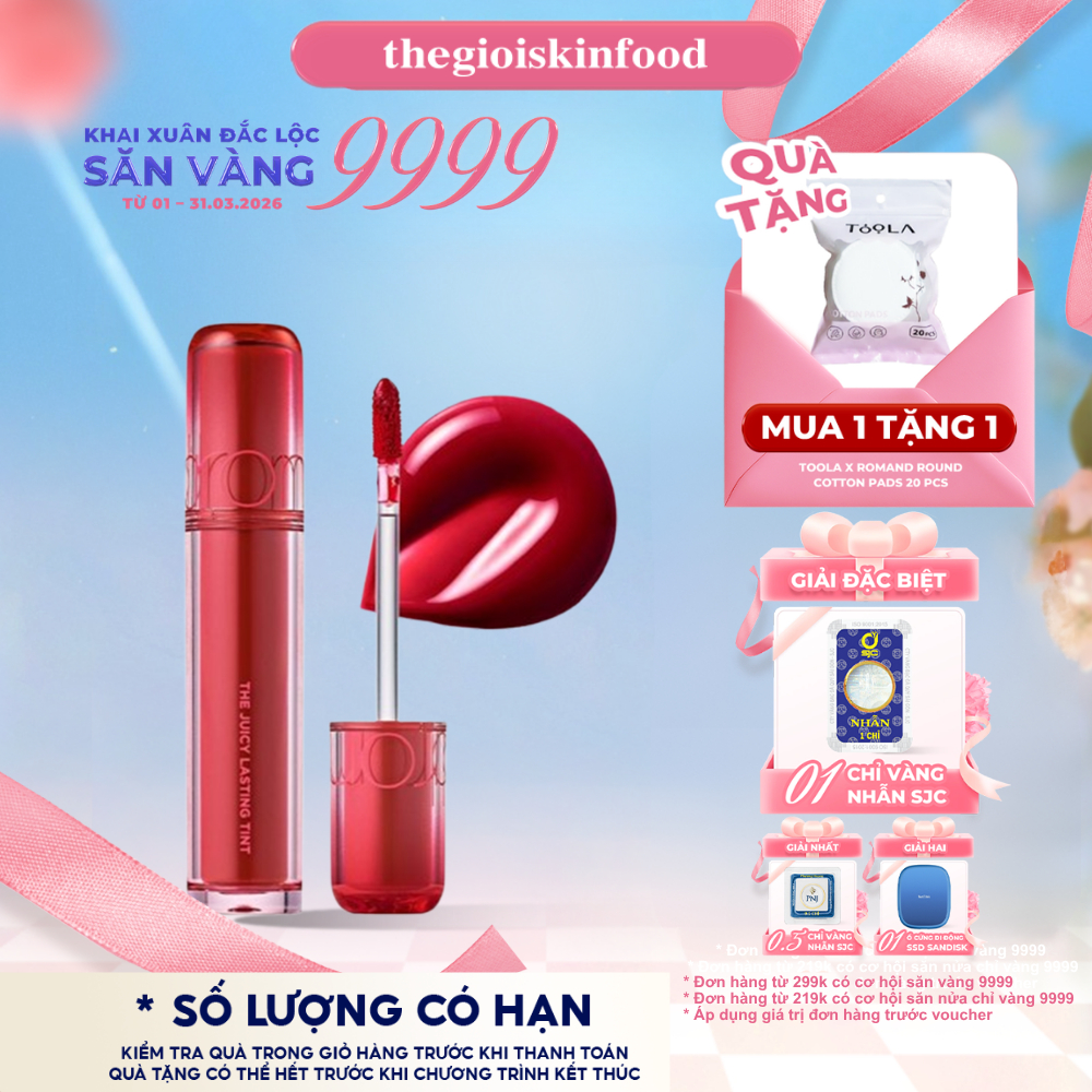Son Tint Romand Căng Bóng The Juicy Lasting Tint ThegioiSkinfood