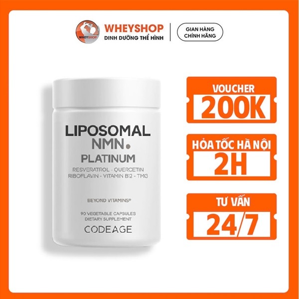 (NMN) Viên uống Hỗ trợ sức khỏe NMN Liposomal CODEAGE (90 viên) - USA - WHEYSHOP.HANOI