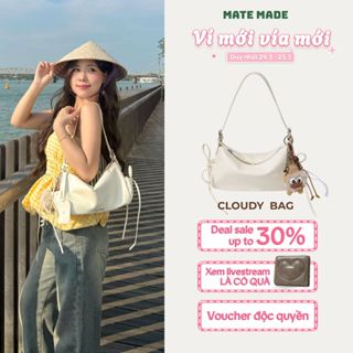 [TÚI LỌ LEM HẠT DẺ] Túi Đeo Vai Cloudy MATE MADE Lọ Lem Da Pu Cao Cấp Size 28 Hợp Đi Làm Đi Chơi Phong Cách Nữ Tính