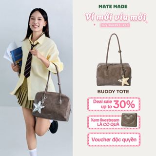 Túi Tote Cỡ Lớn Buddy MATE MADE - Quai Tròn Lạ Mắt, Phong Cách Hàn Quốc
