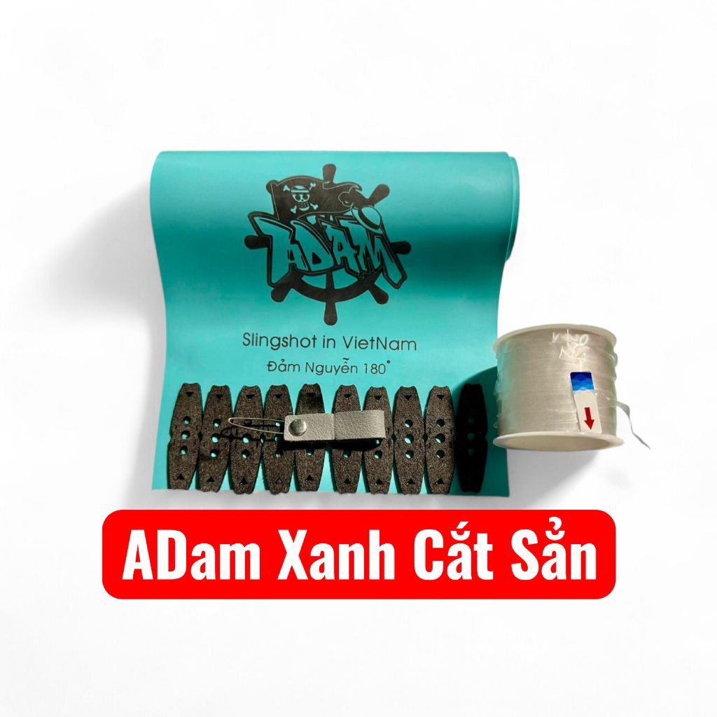 1M Dây Thun Cao Su ADam Xanh Đảm Nguyễn Cắt Sẳn