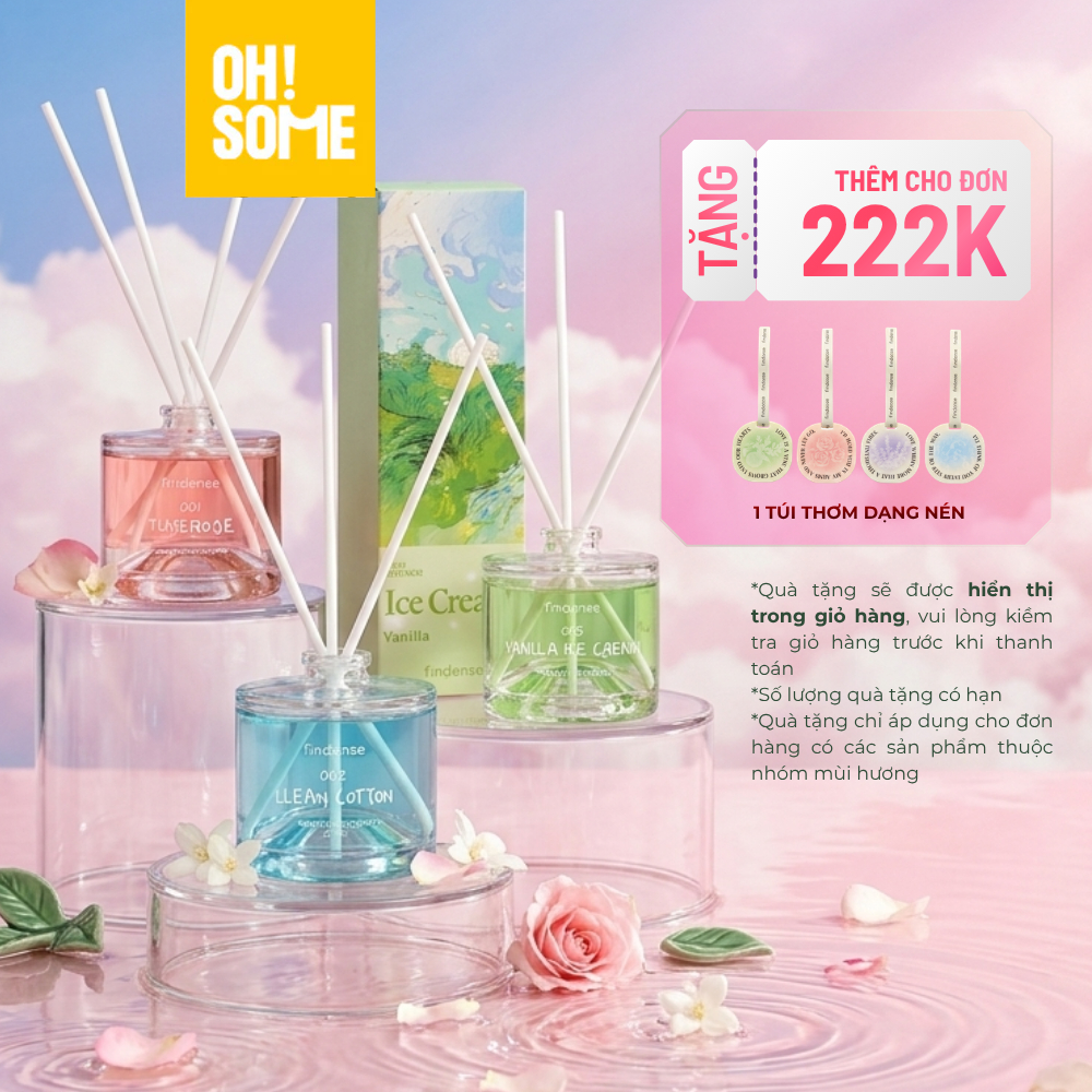 [MUA 2 GIẢM 10%] Tinh dầu thơm phòng khử mùi 45ml hương ngọt ngào kèm que mây khuếch tán lưu hương lâu
