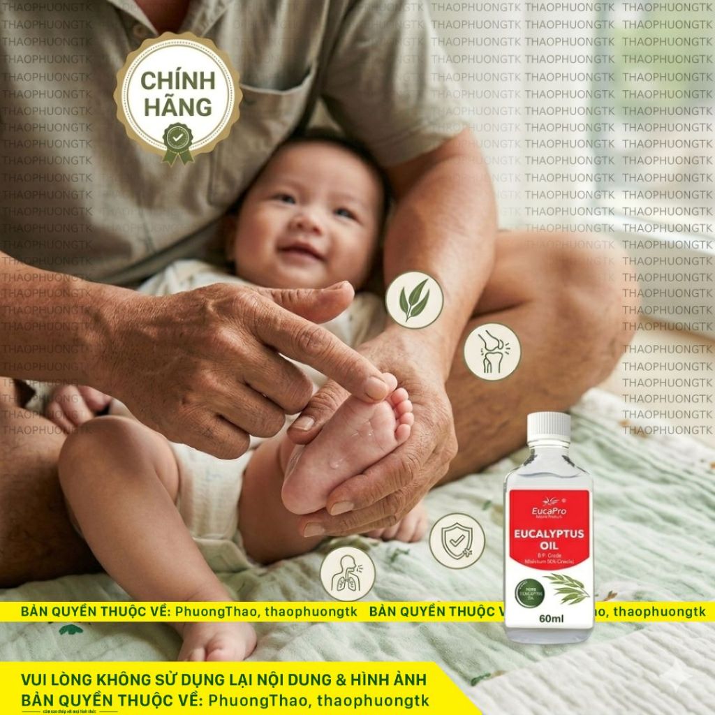 Dầu Khuynh Diệp EUCAPRO / EUKY BEAR /  KANGAROO (Công nghệ Úc) 60ML, Dầu Gội Cho Bé