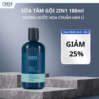 Sữa Tắm Gội Nam CM24 2in1 Perfumed Hair And Body Wash Sạch Sâu Hương Nước Hoa Nam Tính Thu Hút 180ml