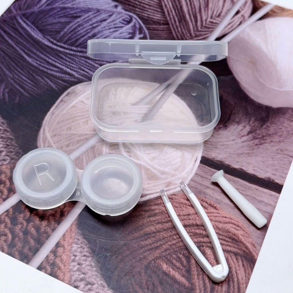 [Mini Collection] Khay Đựng Lens 3D Artist Edition - Hộp Ngâm Kính Áp Tròng Nhựa Kháng Khuẩn Trong S